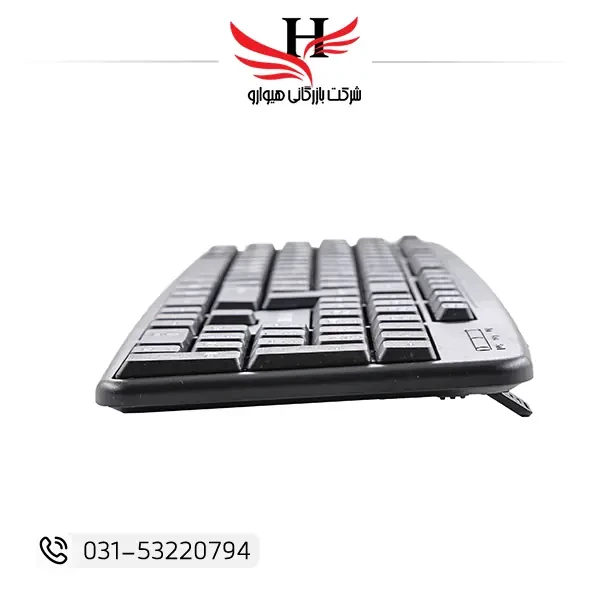 کیبورد سیم دار ایکس پی XP-8800E با طراحی استاندارد، کلیدهای نرم و دوام بالا، مناسب استفاده اداری و خانگی | فروش و پخش عمده کیبورد XP توسط هیوارو نمایندگی شهرضا، اصفهان و تهران